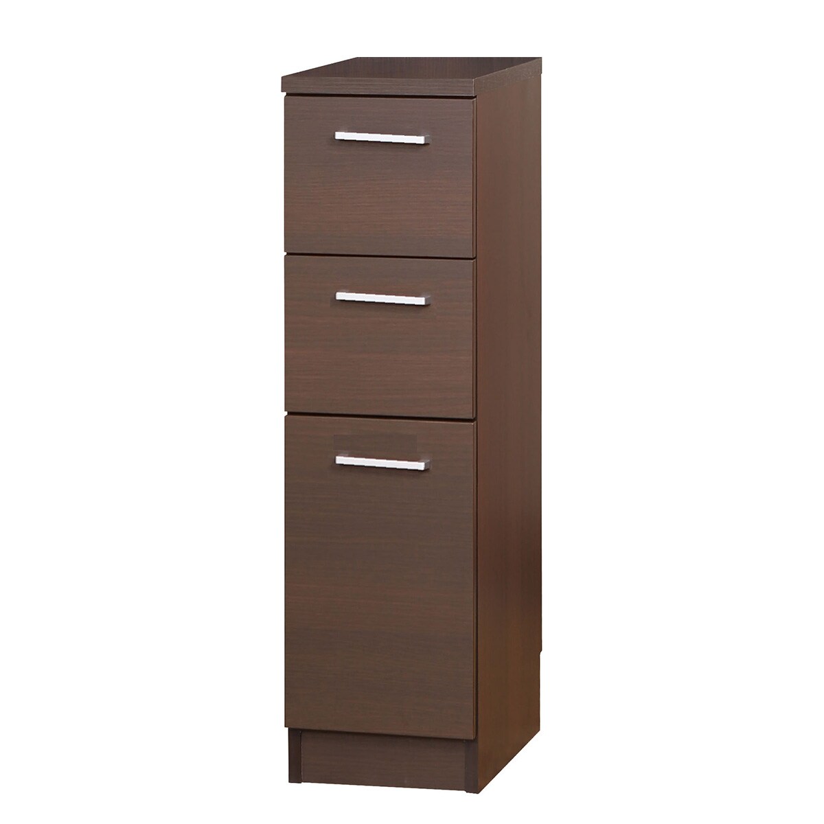 引き出しタイプ] 幅1cm単位で選べる隙間収納ロータイプ DBR (幅24×奥行