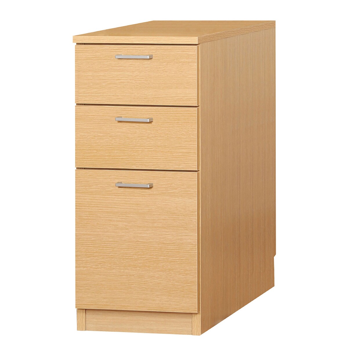 引き出しタイプ] 幅1cm単位で選べる隙間収納ロータイプ LBR (幅37×奥行