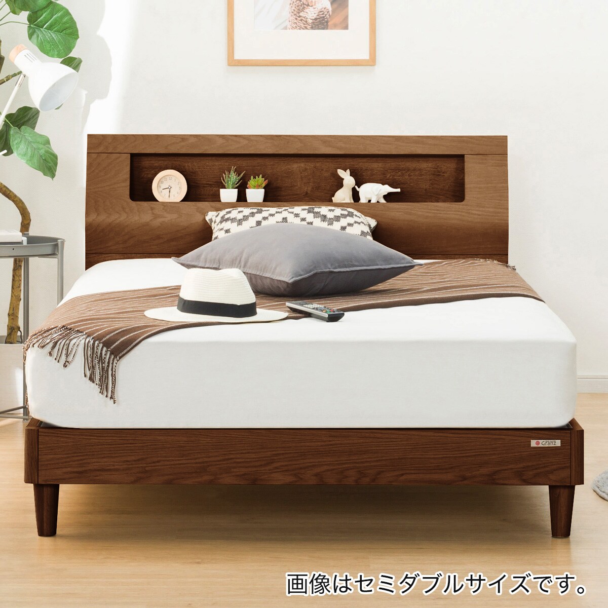 楽天市場】棚・照明・コンセント付きベッドフレーム (K Lキャビ 引出し有) ニトリ 【配送員設置】 【5年保証】 : ニトリ