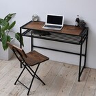 植物性オイル塗装で仕上げた天然木とスチールのコンビネーション(デスク) 1枚目画像