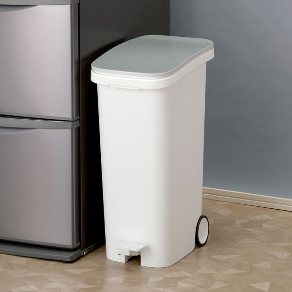 ペダルダストボックス31L(ホワイト/シルバー) ニトリ