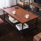 天然木パイン材 センターテーブル (CRS 幅100cm) 1枚目画像