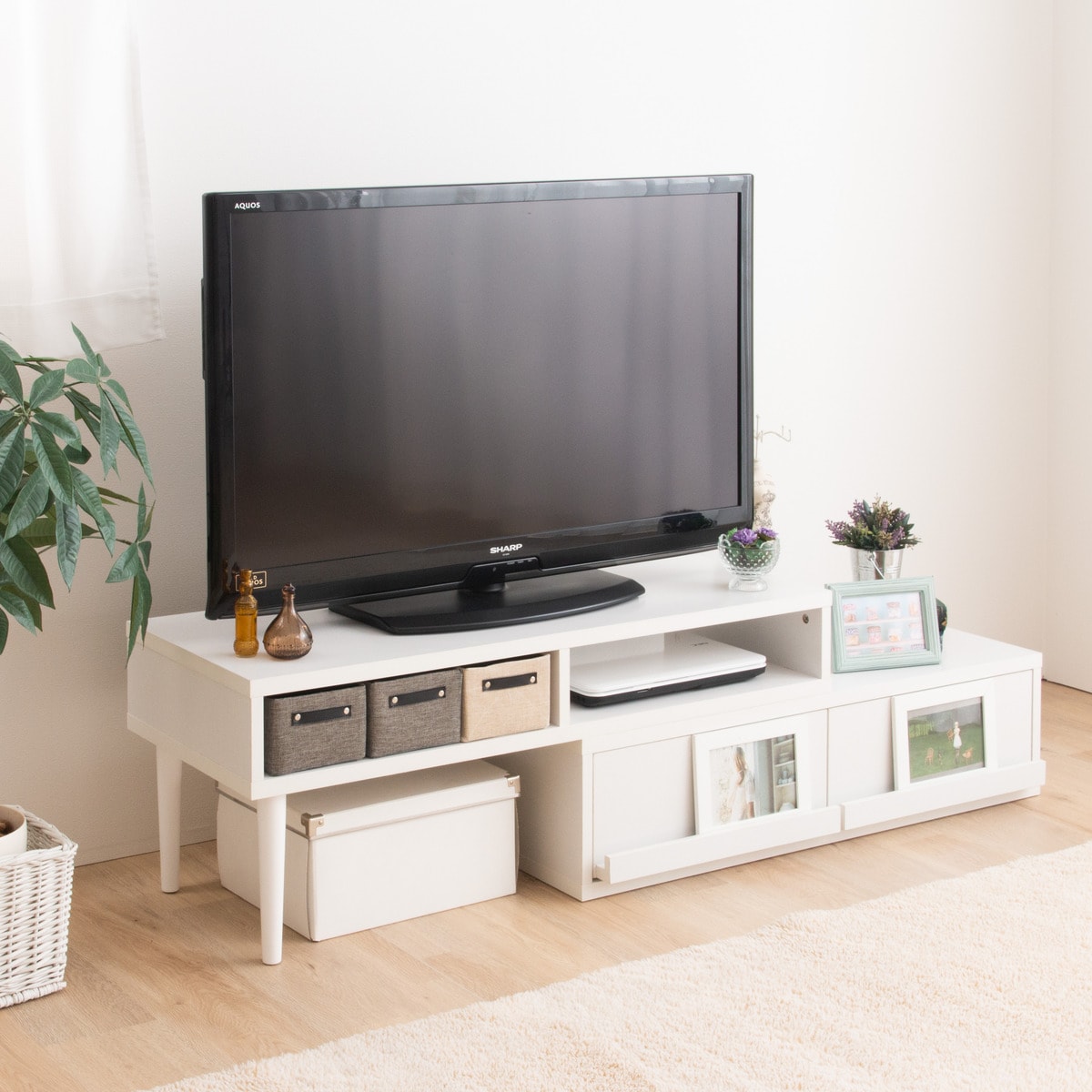 伸長式テレビ台 100 180cm ホワイト 通販 ニトリネット 公式 家具 インテリア通販 伸長式テレビ台 100 180cm ホワイト 通販 ニトリネット 公式 家具 インテリア通販