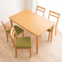 引出し付きダイニングテーブル5点セット(DT ASC 120×75cm NA/DC PRT NA)