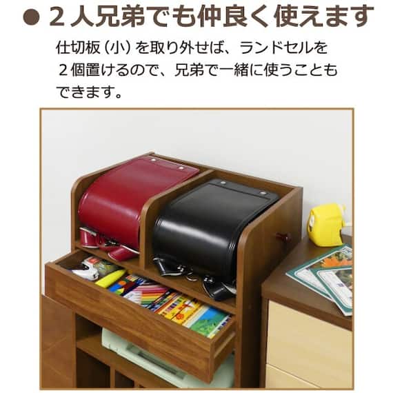 ランドセルラック6030H97(ナチュラル) 6枚目画像