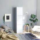 使い勝手のよいシンプルな扉付きカラーボックス(3D WH) 1枚目画像