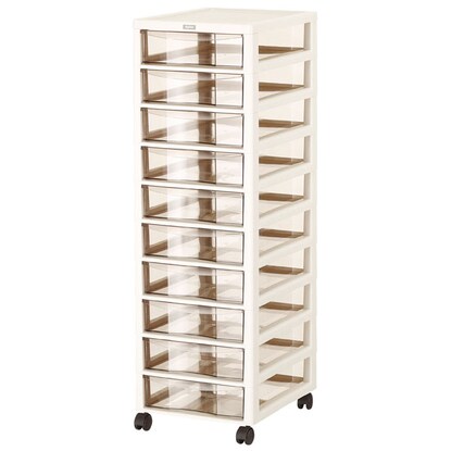 文具 書類整理に便利な１０段 ｂ４ アプロス深型クリアチェスト アイボリー 通販 ニトリネット 公式 家具 インテリア通販