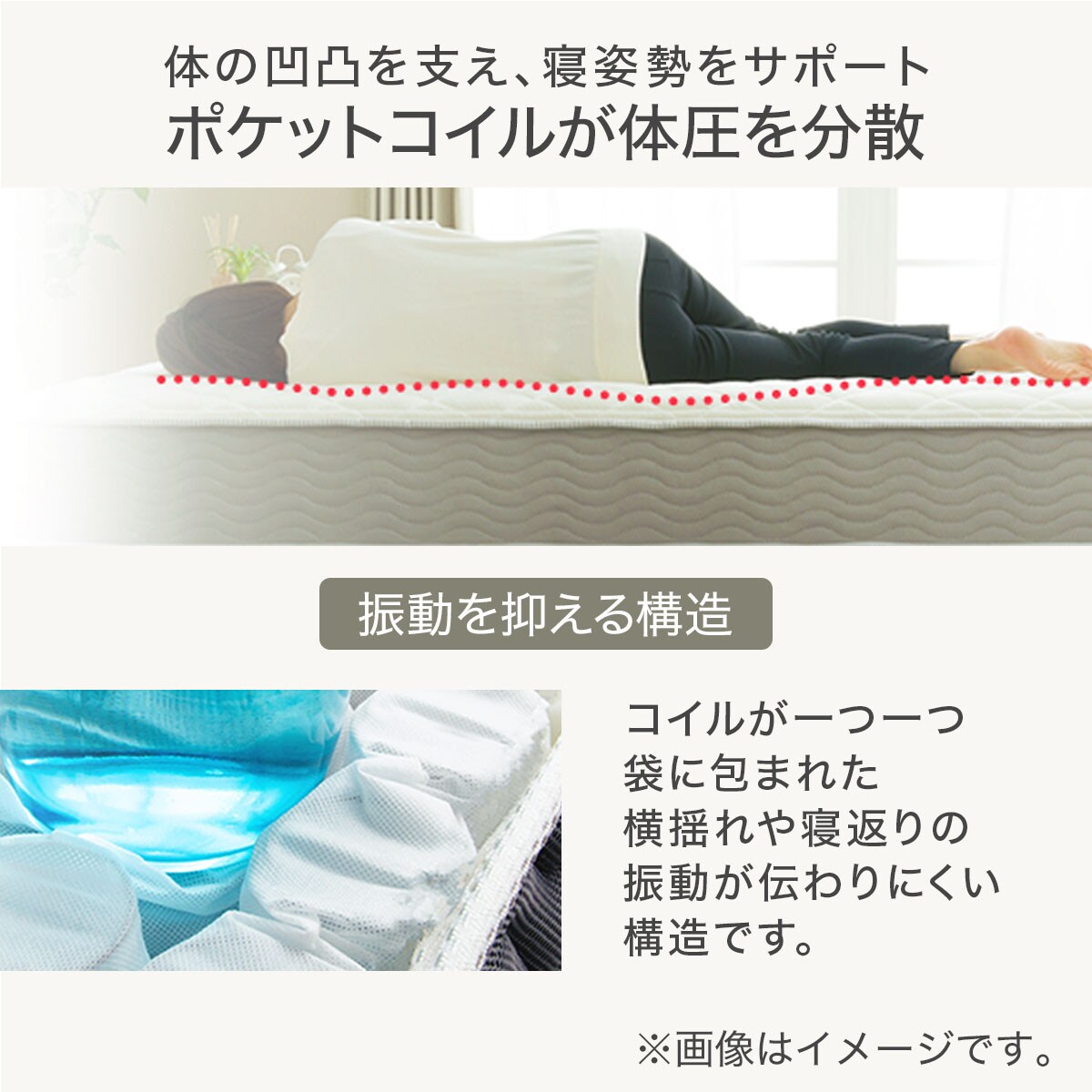 ポケットコイルマットレス(R03 厚さ20cm)通販 | ニトリネット【公式】 家具・インテリア通販