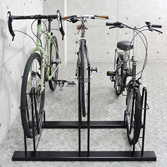 スタンドいらずの頑丈自転車ラック 3台用