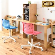 コンパクトツインデスク&ラックセット【期間限定価格:11/27~1/5まで】