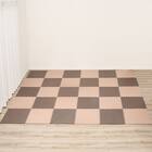抗菌大判パズルマット３０Pセット（約６畳用）(ダークブラウン×ブラウン) 1枚目画像