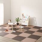 抗菌大判パズルマット３０Pセット（約６畳用）(ダークブラウン×ブラウン) 2枚目画像