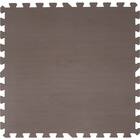 抗菌大判パズルマット３０Pセット（約６畳用）(ダークブラウン×ブラウン) 3枚目画像