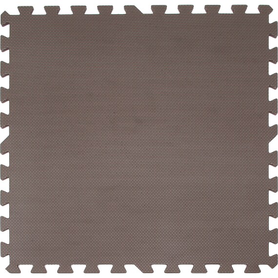 抗菌大判パズルマット３０Pセット（約６畳用）(ダークブラウン×ブラウン) 3枚目画像