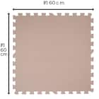 抗菌大判パズルマット30Pセット(約6畳用)(ダークブラウン×ブラウン) 6枚目画像