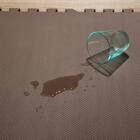 抗菌大判パズルマット３０Pセット（約６畳用）(ダークブラウン×ブラウン) 10枚目画像