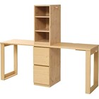 コンパクトツインデスク&ラック・チェストセット(NA) 1枚目画像