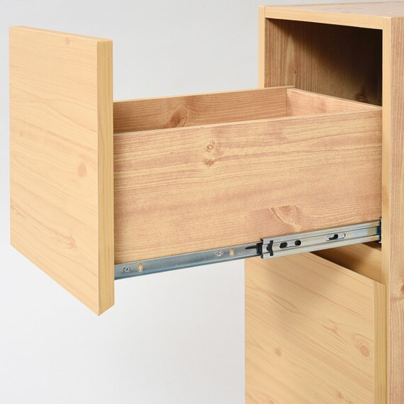 コンパクトツインデスク&ラック・チェストセット(NA) 5枚目画像