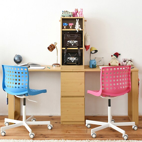 コンパクトツインデスク&ラック・チェストセット(NA) 7枚目画像