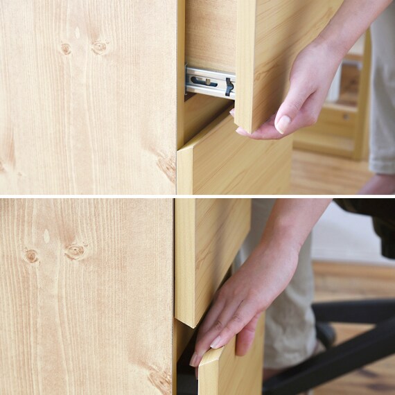 コンパクトツインデスク&ラック・チェストセット(NA) 19枚目画像