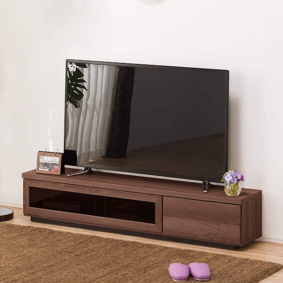 奥行30cmスリムテレビ台 (幅150cm DBR) 1枚目画像
