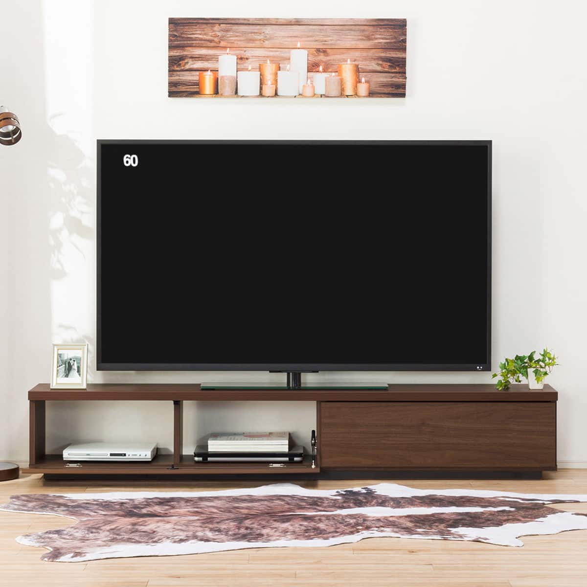 奥行30cmスリムテレビ台 (幅180cm DBR) | ニトリネット【公式】 家具