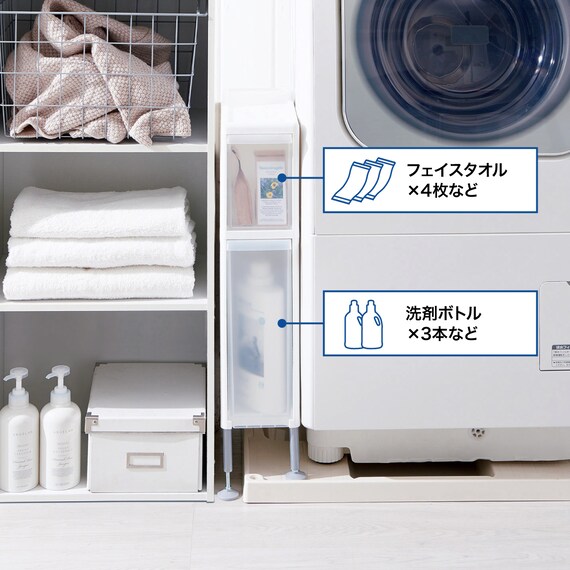 段差がまたげる隙間ストッカー(幅15.5×高さ66.5～70cm) 5枚目画像