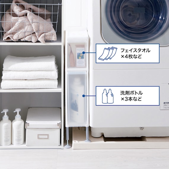 段差がまたげる隙間ストッカー(幅15.5×高さ66.5~70cm) 5枚目画像