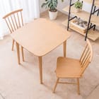 ダイニングテーブル3点セット (DT ATLS 75×75cm NA/DC ATLS NA) 1枚目画像