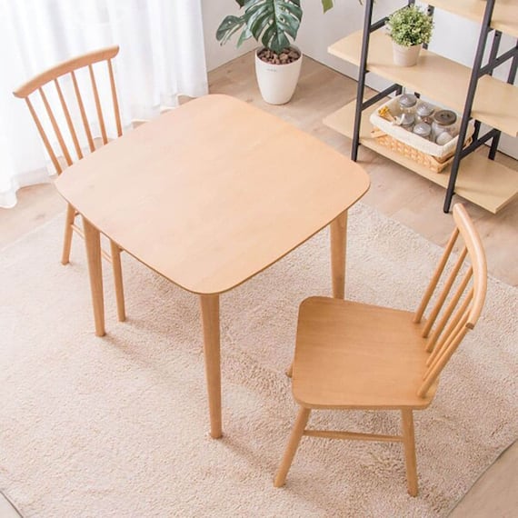 ダイニングテーブル3点セット (DT ATLS 75×75cm NA/DC ATLS NA) 1枚目画像