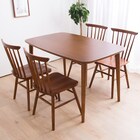 ダイニングテーブル5点セット (DT ATLS 120×75cm WN/DC ATLS WN) 1枚目画像