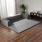 フロアマットソファ 布張りタイプ (M GY) 1枚目画像