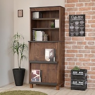 ブルックリンスタイルのフラップ式扉キャビネット(BR)