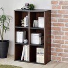 ブルックリンスタイル 積み重ねもできるオープンラック(幅60cm BR) 1枚目画像