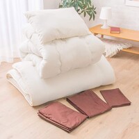 カバー付き吸汗ボリューム組布団6点セット シングル(BR S)
