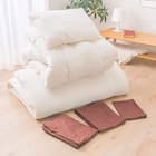 カバー付き吸汗ボリューム組布団6点セット シングル(BR S) 1枚目画像