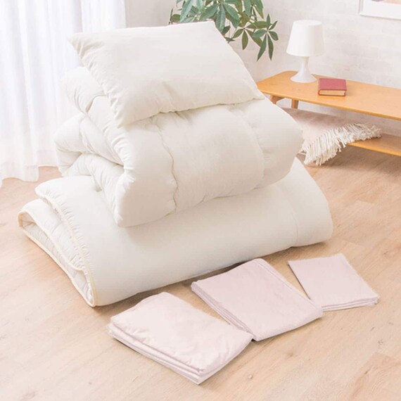 カバー付き吸汗ボリューム組布団6点セット シングル(PI S) 1枚目画像