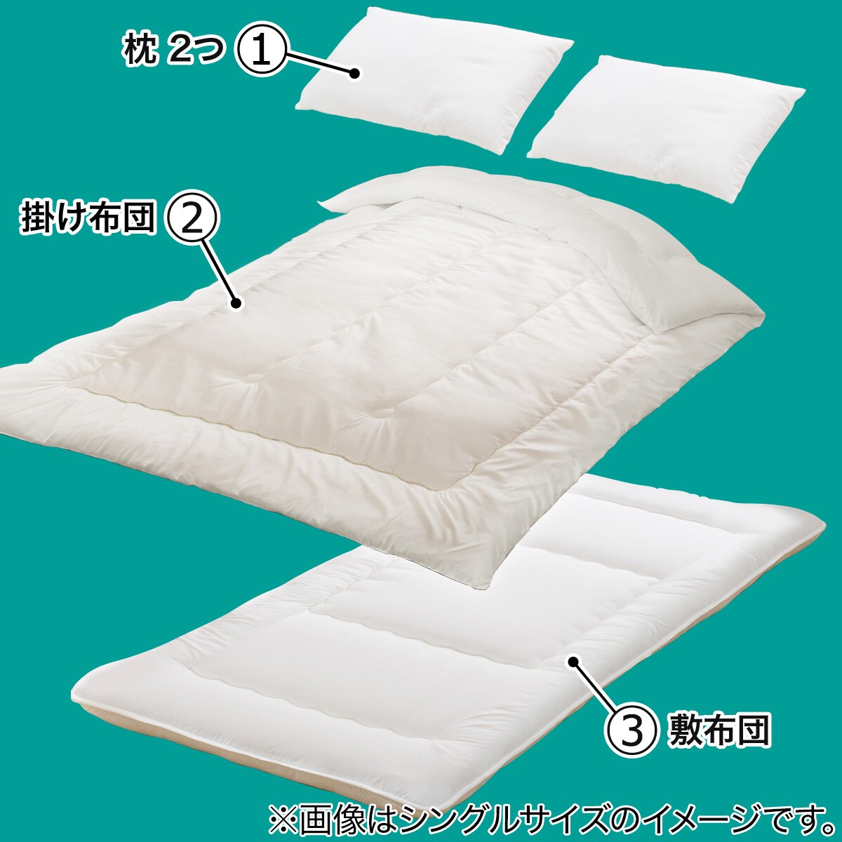 急募】4月購入品 ニトリ 高級布団セット（4/9に来てくださる方限定） - その他