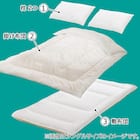 ボリューム・防ダニ・抗菌防臭・吸汗組布団4点セット(カバー無し) ダブル(D) 2枚目画像