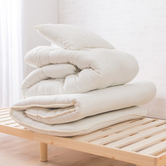 ボリューム・防ダニ・抗菌防臭・吸汗組布団4点セット(カバー無し) ダブル(D) 11枚目画像