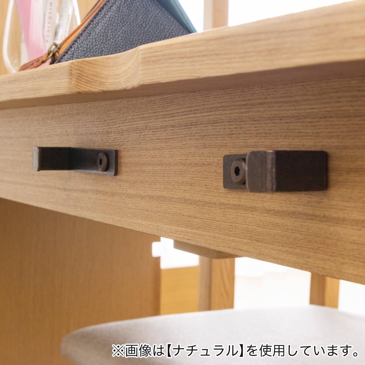 タモ材を使用した丈夫なデスク(幅125cm LB BR) | ニトリネット【公式