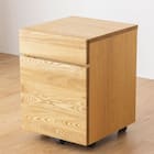 タモ材を使用したデスクワゴン(LB NA) 1枚目画像