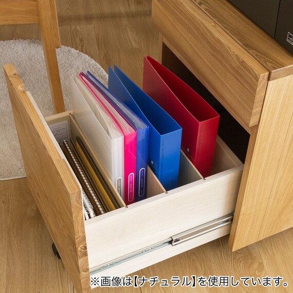 タモ材を使用したデスクワゴン(LB BR) | ニトリネット【公式】 家具 