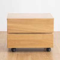 タモ材を使用したプリンターワゴン(LB NA)