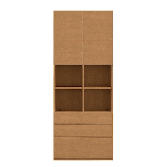 オーダー書棚上置きセット【奥行き31.4cm】 (CH 幅61-90cm/UT 高さ41-60cm) 1枚目画像