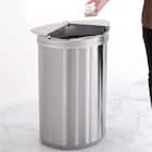 横開き47L自動開閉ゴミ箱(ステンレス製) 1枚目画像