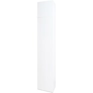 上置き付きオーダーワードローブ 奥行き56.6cm【棚板タイプ】(幅25-80cm×高さ180cm+30-80cm)