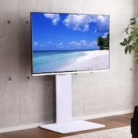 お部屋広々 壁寄せテレビスタンド (WAT ロータイプ WH)