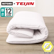 【送料無料】防ダニ・抗菌・防臭ふっくら五層ボリューム敷布団 厚さ１２ｃｍ　【期間限定価格：2/21～4/7まで】