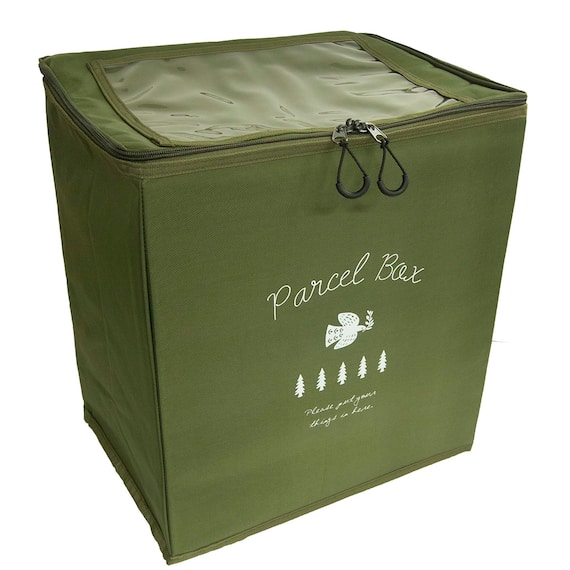 簡単設置でスリムに折りたためる宅配BOX(グリーン) 2枚目画像
